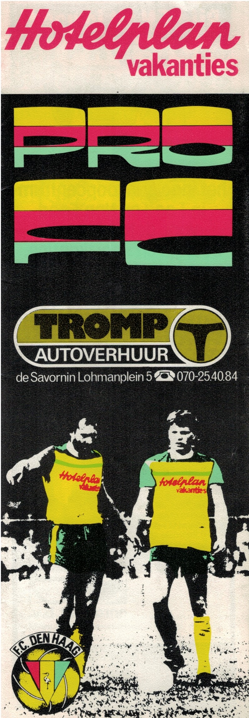 AZ Programma 3-sep-1986 Den Haag uit